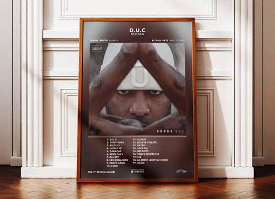 Discover Album Poster DUC Booba | Poster Booba Album | Rap Album Poster | Album Wall Art Poster | Music Album Poster | French Rap Poster