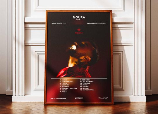 Discover Album Poster Noura Usky | Poster Usky Album | Rapper Poster | Album Wall Art Poster | Music Album Poster | Poster French Rap
