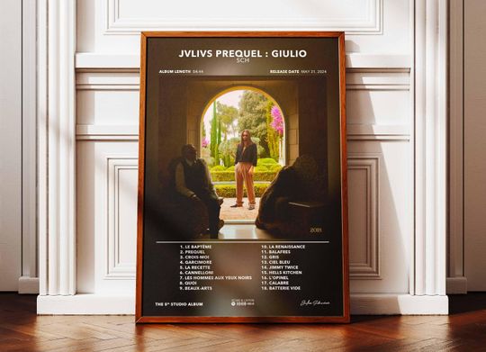 Discover Album Poster JVLIVS Prequel: Giulio SCH | Poster SCH Album | Rap Poster | Album Wall Art Poster | Music Album Poster | Poster French Rap