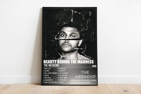 Discover Weeknds 'Beauty Behind The Madness' Album Cover Art Print (Digital Download)