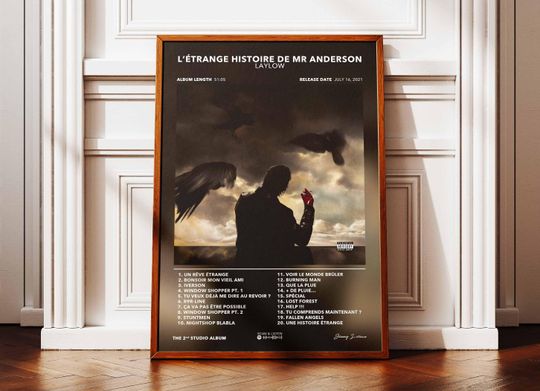 Discover Album Poster The Curious Case of Mr Anderson Laylow | Poster Laylow | Rap Poster | Album Wall Art Poster | Music Album Poster | Poster Rap