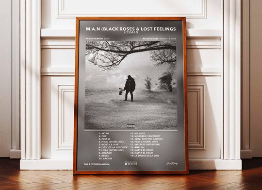Discover Album Poster MAN Josman | Poster Josman Album | Rapper Poster | Album Wall Art Poster | Music Album Poster | Poster French Rap
