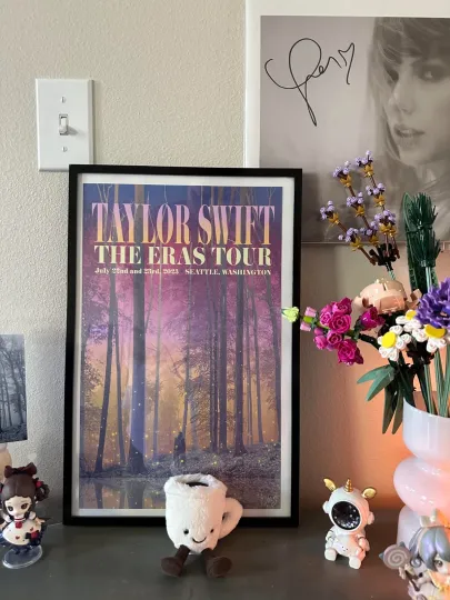 Discover MINT Taylorr Swifts Eras VIP ~ RARE SEATTLE City Poster ~ AUTHENTIC