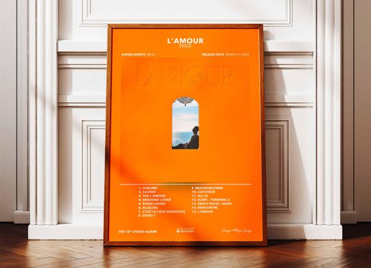 Discover Album Poster L'Amour Disiz | Poster Disiz Album | Rapper Poster | Album Wall Art Poster | Music Album Poster | French Rap Poster