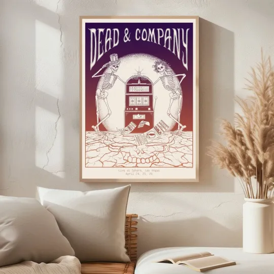 Discover HOT Dead & Company show at Sphere, Las Vegas on April 24-26, 2025 - Poster Tour