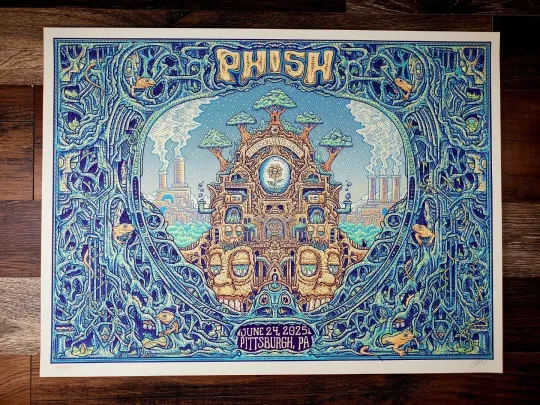 Discover Phish Petersen Events Center Pittsburgh PA June 24th 2025 Poster