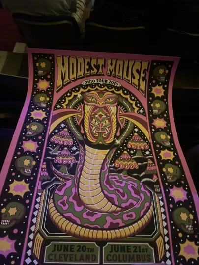Discover Modest Mouse June 21st 2025 At Columbus Ohio Tour Poster