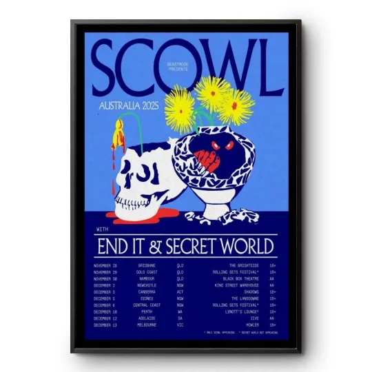 Discover Scowl  Tour Summer 2025 Poster