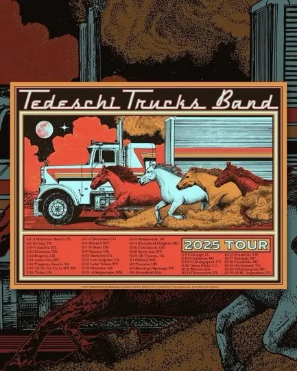 Discover Tedeschi Trucks Band 2025 Tour Poster