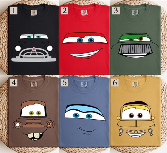 Discover Comfort Colors Disney Cars Shirt, Cars Family Shirt, Family Matching Shirt, Disney Family Trip Shirt, Cars Group Shirt, Cars Birthday Shirt