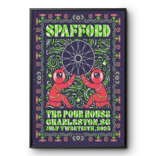 Discover Spafford in Charleston July 20, 2025 Tour Poster