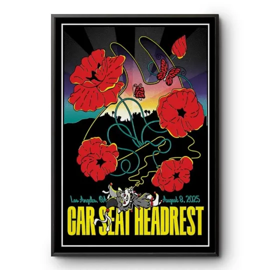 Discover Car Seat Headrest Los Angeles On August 8 2025 Poster