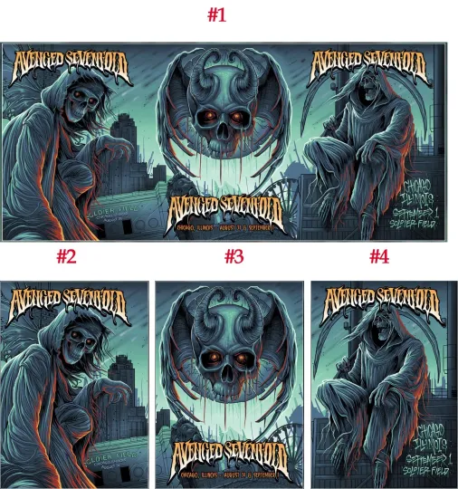 Discover Avenged Sevenfold shows in Chicago, IL August 31 - September 1, 2025 Poster