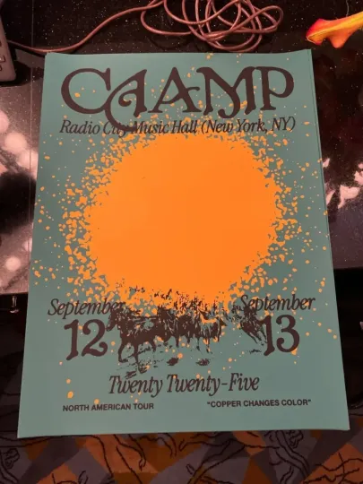 Discover Caamp In New York September 12-13, 2025 Poster