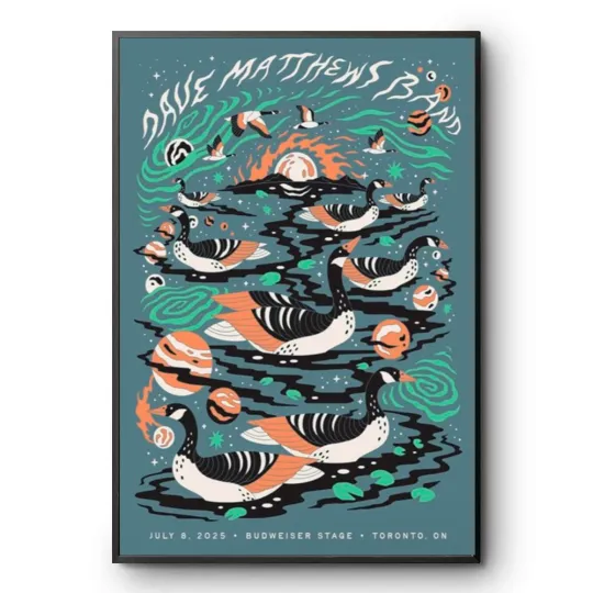 Discover Dave Matthews Band In Toronto On Jul 8 2025 Tour Poster