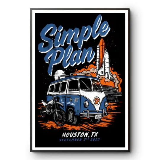 Discover Simple Plan Houston TX Tour September 5 2025 Poster