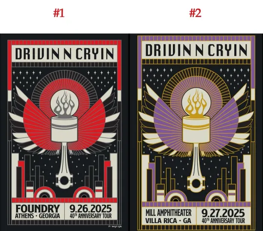 Discover Drivin N Cryin at Athens, GA in Villa Rica, GA September 26-27, 2025 Poster