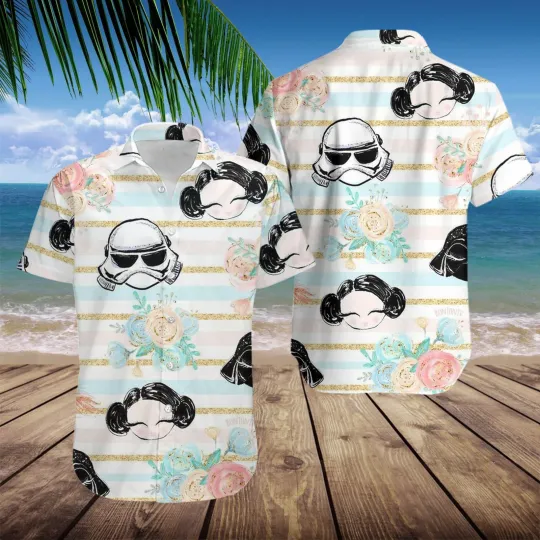 Discover Disney Star Wars Summer Starwars Cute Floral Aloha Hawaiian Shirt