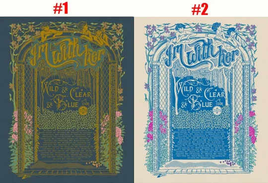 Discover I'M With Her Wild And Clear And Blue Tour 2025 Poster