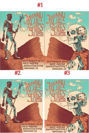 Discover Johnny Blue Skies at Red Rocks In Morrison, Co September 16-17 2025 Poster