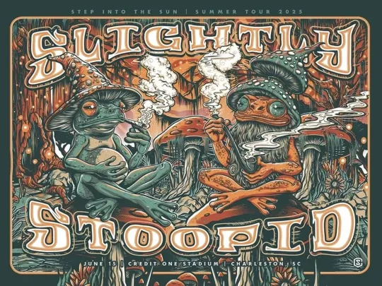 Discover Slightly Stoopid Charleston SC June 15th 2025 Poster