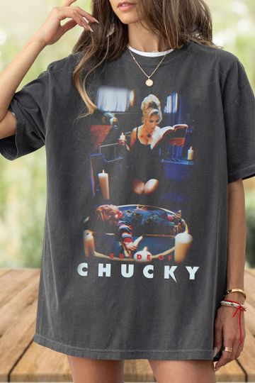 Halloween Chucky T-Shirt, Bride of Chucky Horror Movie Tee