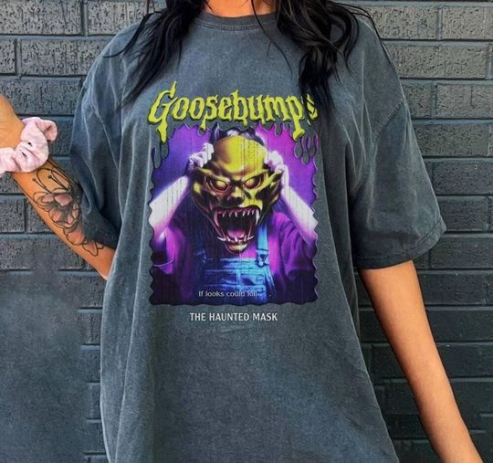 Goosebumps Halloween T-Shirt, Haunted Mask Goosebumps Tee, Goosebumps Scary Movie Shirt