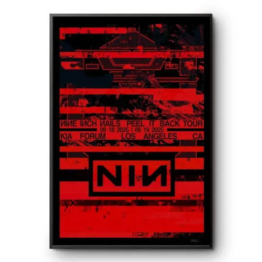Discover Nine Inch Nails Peel It Back in Los Angeles, CA Tour September 18-19 2025 Poster