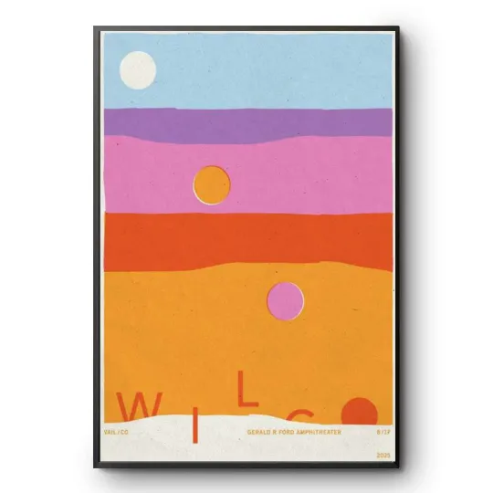 Discover Wilco Gerald R. Ford Amphitheater, Vail, CO August 17 2025 Poster
