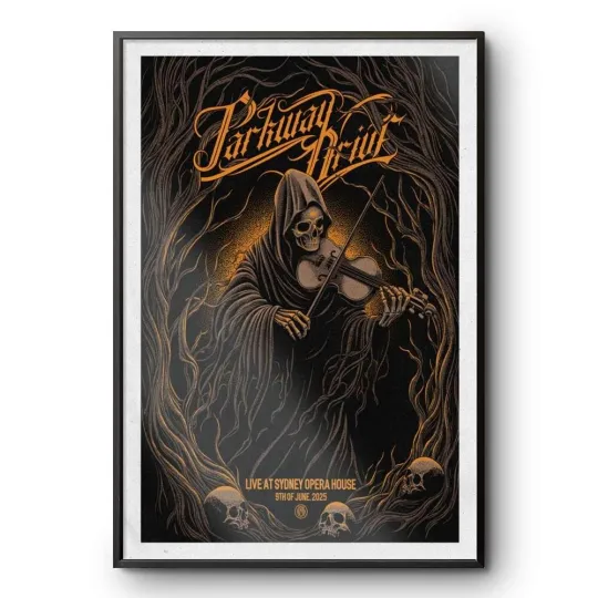 Discover Parkway Drive June 9th 2025 Sydney Opera House Australia Poster