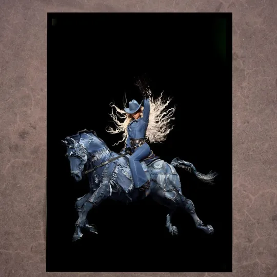 Discover Beyonce Renaissance Cowboy Carter 2025 World Tour  Poster