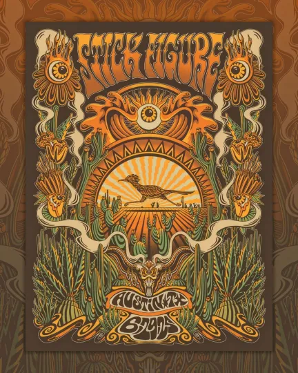 Discover Stick Figure Germania Insurance Amphitheater Austin June 29th 2025 Poster