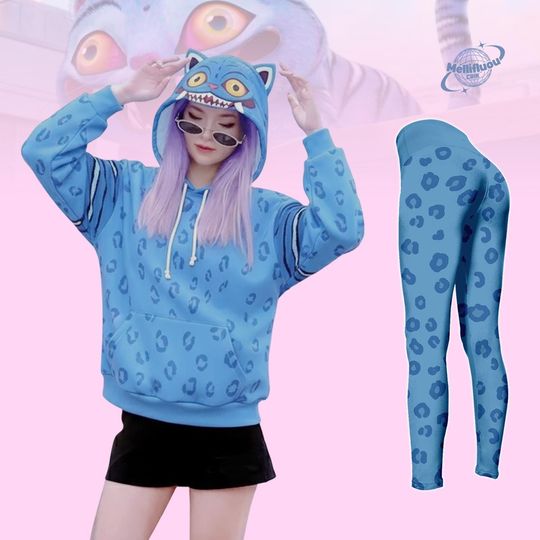 Derpy Tiger Costume Hoodie Legging Set, Kpop Demon Hunters Costume,  Huntrix Kpop Movie Cosplay Unterwear
