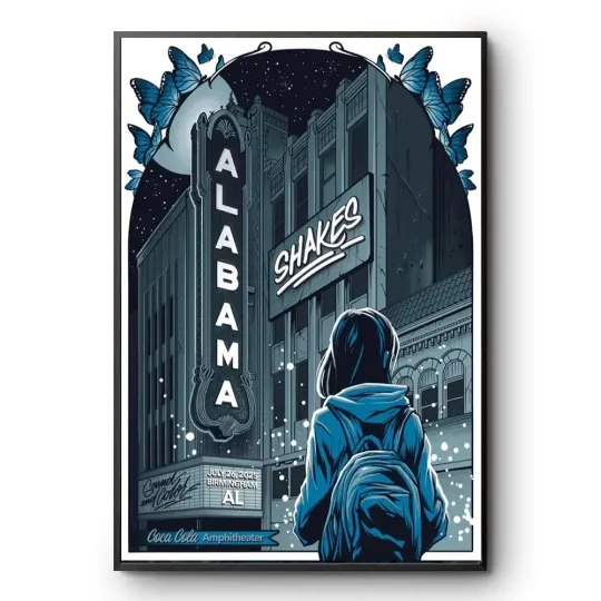 Albm Shakes July 26 2025 in Birmingham, AL Official Concert Poster
