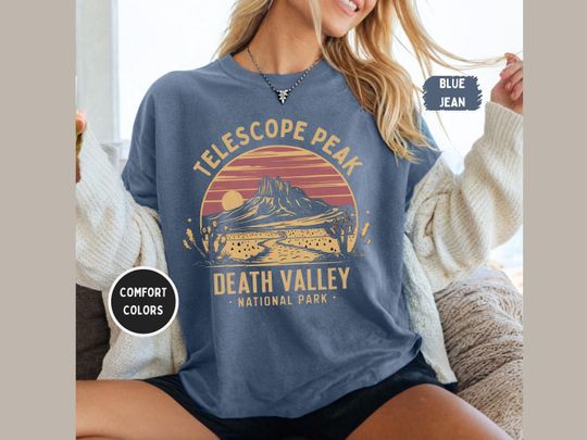 Telescope Peak Death Valley T-shirt, Mountain Hiking Shirt, Outdoor Adventure Tee, Nature Lover Gift