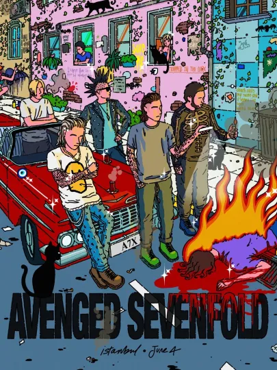 Discover Avenged Sevenfold Istanbul June 4th 2025 Poster