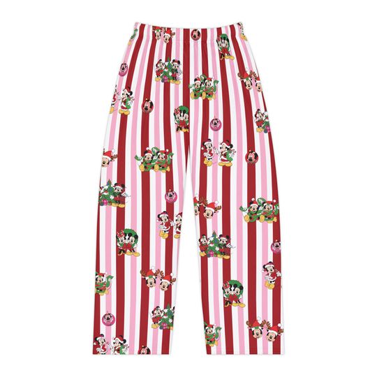 Discover Women’s Disney Striped Pajama Pants, Christmas Cozy Pants