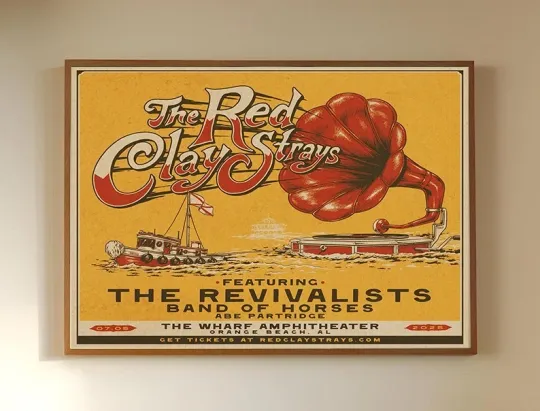 Discover The Red Clay Strays Orange Beach, AL July 05 2025 poster