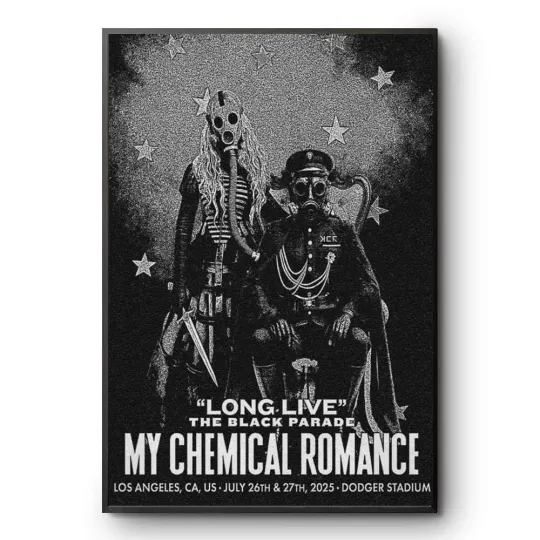 My Chemical Romance Dodger Stadium July 26, 27, 2025 Poster