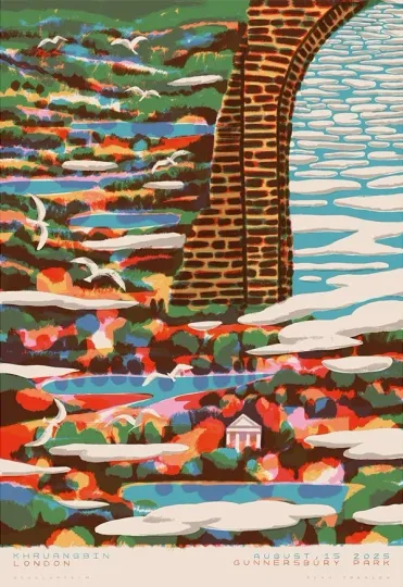 Discover khrua bin Tour at Gunnersbury Park London 15th August 2025 Poster