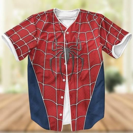 Discover Spiderman Baseball Jersey for Men, Superhero Baseball Shirt