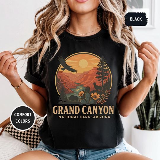 Vintage Grand Canyon National Park T-shirt, Nature Lover, Outdoor Adventure gift
