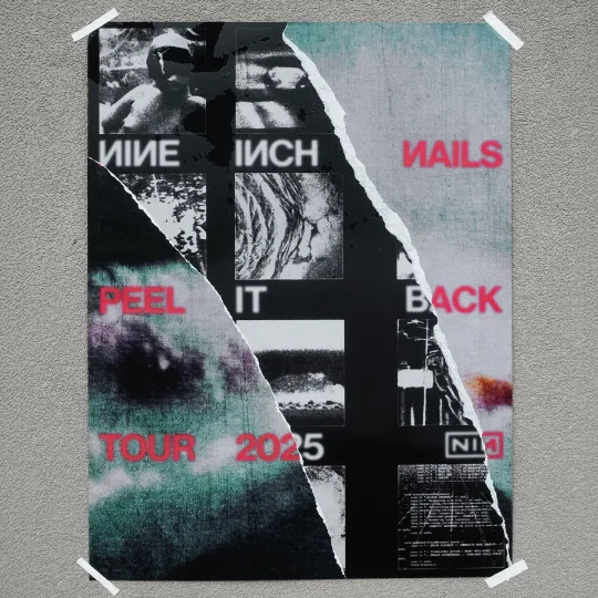 Discover Nine Inch Nails Peel It Back Tour 2025 Poster
