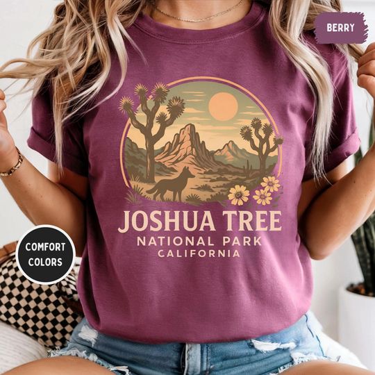 Discover Vintage Joshua Tree National Park T-shirt, Nature Lover Apparel, California Desert Tee, Outdoor Adventure gift Hiking