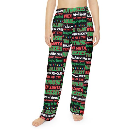 Women's Christmas Movie Quotes Pajama Pants, Clark Griswold Lounge Pants, Holiday Gift, Funny Xmas Vacation Pajamas