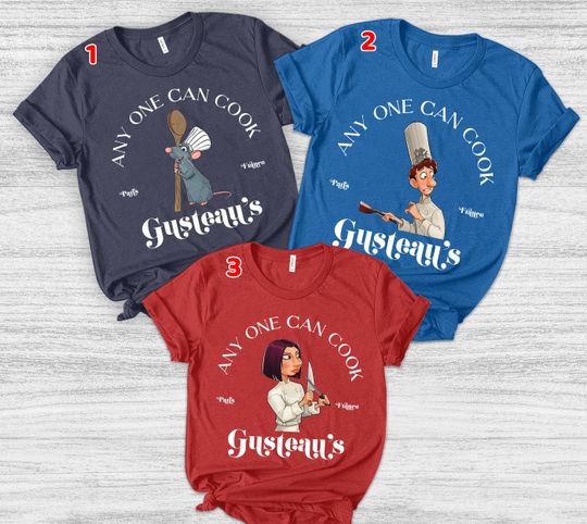 Discover Anyone Can Cook shirt-Ratatouille Shirt-Disney Remy Shirt-Disney Pixar Ratatouille T-Shirt-Remy Paris Checkerboard Tee-Christmas Gift OFWZ35