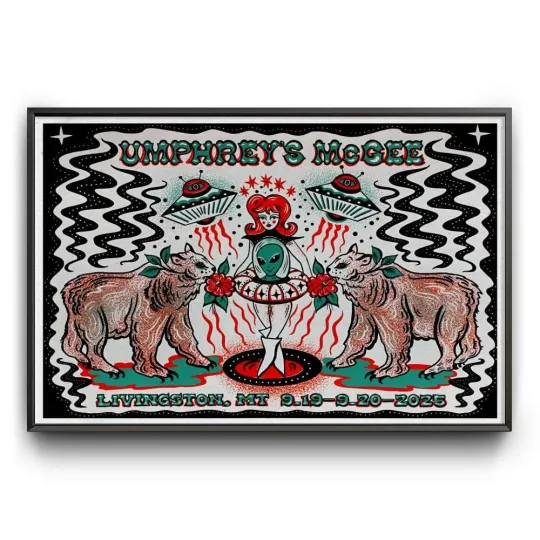 Discover Umphrey's McGee in Livingston, MT Tour September 19-20 2025 Poster
