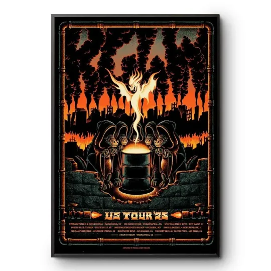 Discover King Gizzard And The Lizard Wizard US 2025 Event Poster