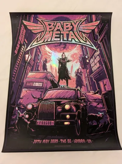 Babymetal May 30th 2025 London Poster