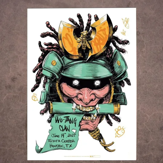 Discover Wu-Tang Clan HOUSTON TX June 14th 2025 Poster